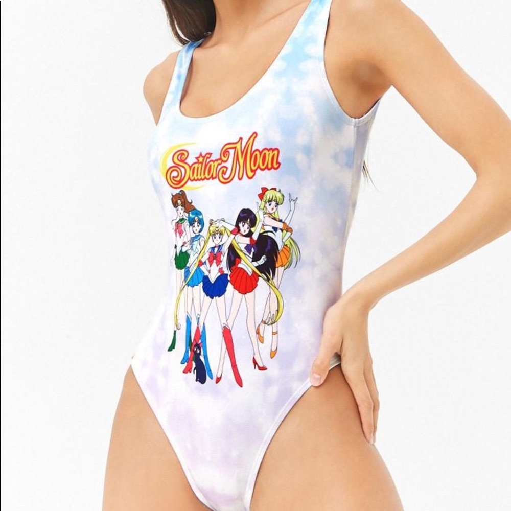 Sailor moon tie dye bodysuit swimsuit